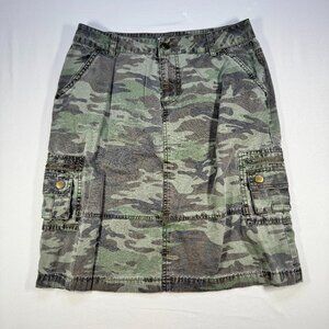 Faded Glory Camo Cargo Skirt Size 8